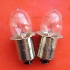 10pcs Krypton light bulbs 2.4V 0.85A P13.5s A686 set on red background