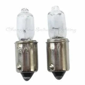 10pcs Halogen bulb 12v 20w ba9s A330 with clear glass and metal base