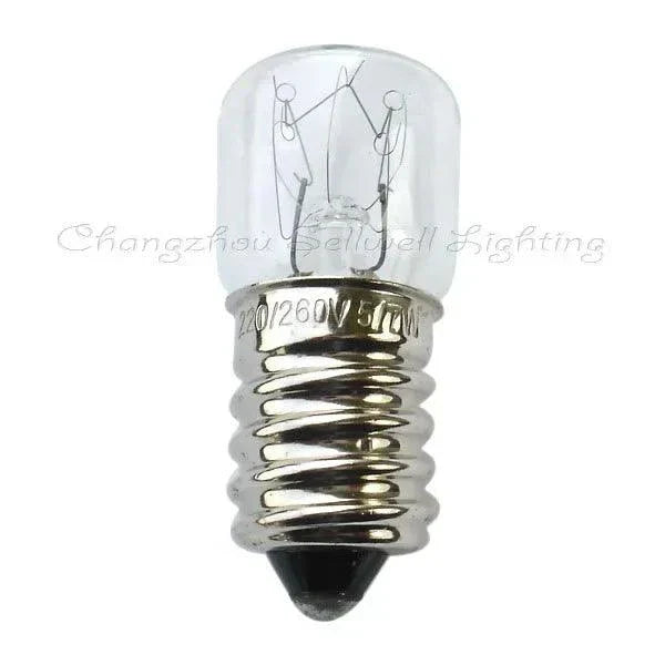 10pcs miniature lamp E14 16x40mm 220-260v 5-7w clear bulb for lighting