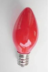 Red color night light bulb 10W E12 C7 LED for festival altar lamp 220V