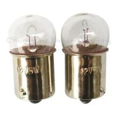 Set of 10 auto bulbs 12v 5w ba15s with clear glass and metal base for automotive use