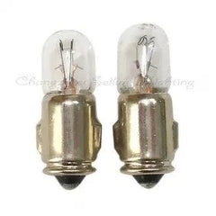 Miniature light bulb 28V 1W Ba7s base A167 metal base clear glass 10 pack
