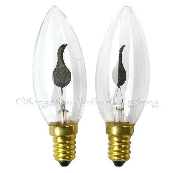 10pcs flame lamp 220v E14S base 32mm diameter 97mm length set