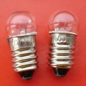Miniature lamp 6v 0.6w E10 base pilot indicator bulbs set of 2