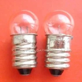 Set of 10 miniature bulbs 1.5V 0.3A E10 base pilot indicator lamps