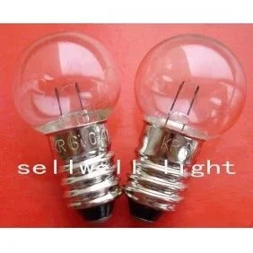 10pcs krypton lamp 6v 0.4a E10 base G16x29 clear glass bulbs