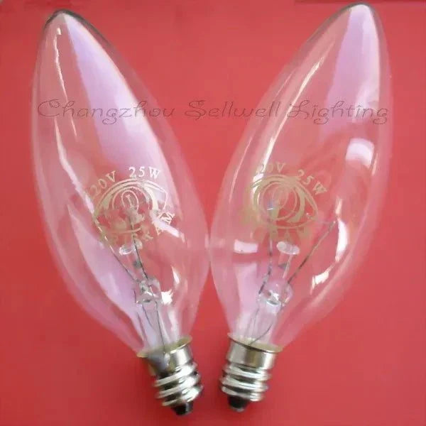 Set of 10 miniature lamps 230V 25W E12 base indicator bulbs pilot lights