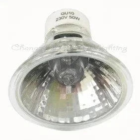 Halogen bulb 230v 50w GU10 spotlight with clear glass reflector