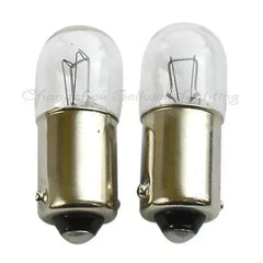Miniature bulb 60V 4W Ba9s base T10x28mm clear glass LED replacement bulbs set of two