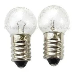 Set of 10 miniature 6V 2.4W E10 base light bulbs for precision lighting applications