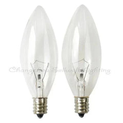 Set of 10 miniature bulbs 120v 25w E12 base C32 A374 lighting