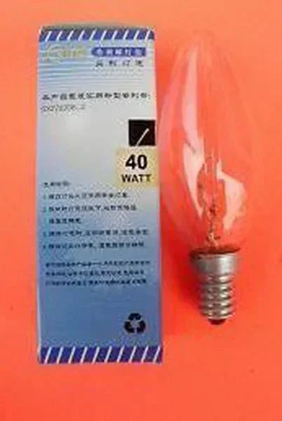 C35 E14S 220V 40W clear incandescent chandelier candle bulb with packaging