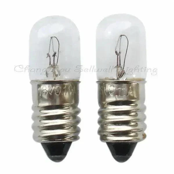 Two miniature lamps 18v 0.11a with E10 base and clear bulbs