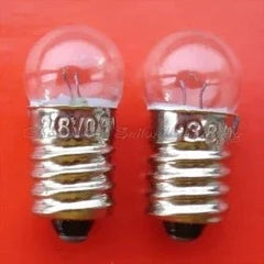 Set of 10 miniature bulbs 3.8v 0.3a E10 base factory new