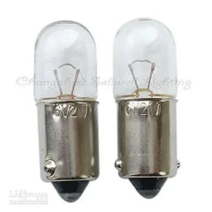 6v 2w miniature A339 bulbs lamps ba9s t10x28 pair