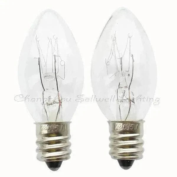 Signal tower light C7 22x56 220v 5w indicator bulb pilot lamp replacement pack