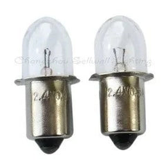 10pcs miniature lamp 2.4v 0.5a P13.5s with clear glass bulb and metal base