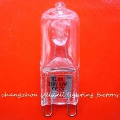 10pcs Halogen Lamp 230V 33W G9 bulb set with transparent glass and metal base