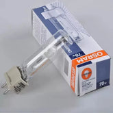 OSRAM Metal Halide HIT-T G12 70W quartz spotlight bulb with 5800lm luminous flux and G12 lamp holder