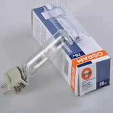 OSRAM Metal Halide Tube HIT-T G12 70W quartz spotlight bulb with G12 lamp holder and 5800lm luminous flux