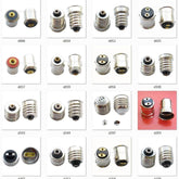 10 pcs MS4 BA7S BA9S E10 E12 E14 E27 BA15S BA15D R17D bayonet and screw light bulb adapters set
