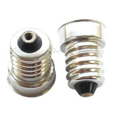 Set of 10 MS4 BA7S BA9S bayonet and screw light bulb adapters in silver color