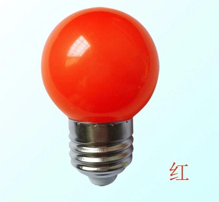 LED color household E27 220v screw red light yellow blue orange lantern advertising horse racing energy-saving lighting fill light live broadcast light