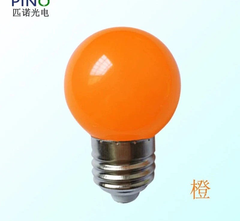 LED color household E27 220v screw red light yellow blue orange lantern advertising horse racing energy-saving lighting fill light live broadcast light