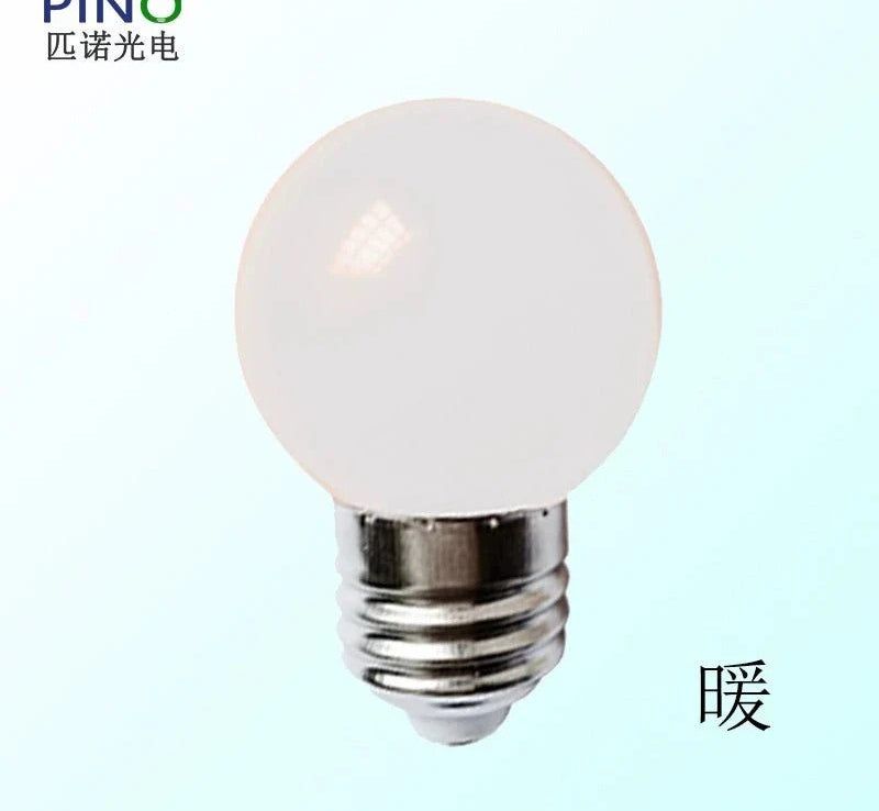 LED color household E27 220v screw red light yellow blue orange lantern advertising horse racing energy-saving lighting fill light live broadcast light