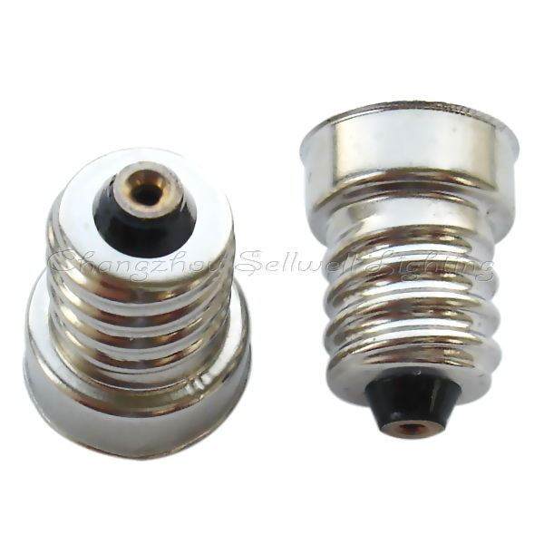 Set of 10 metal bayonet to screw adapters for MS4 BA7S BA9S bulbs