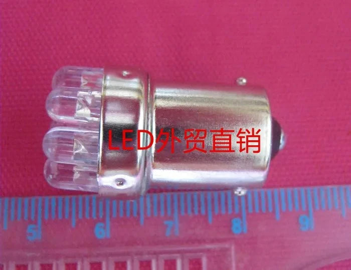 Instrument alarm signal indicator light bulb   single contact LED9   24V B15 colorful New