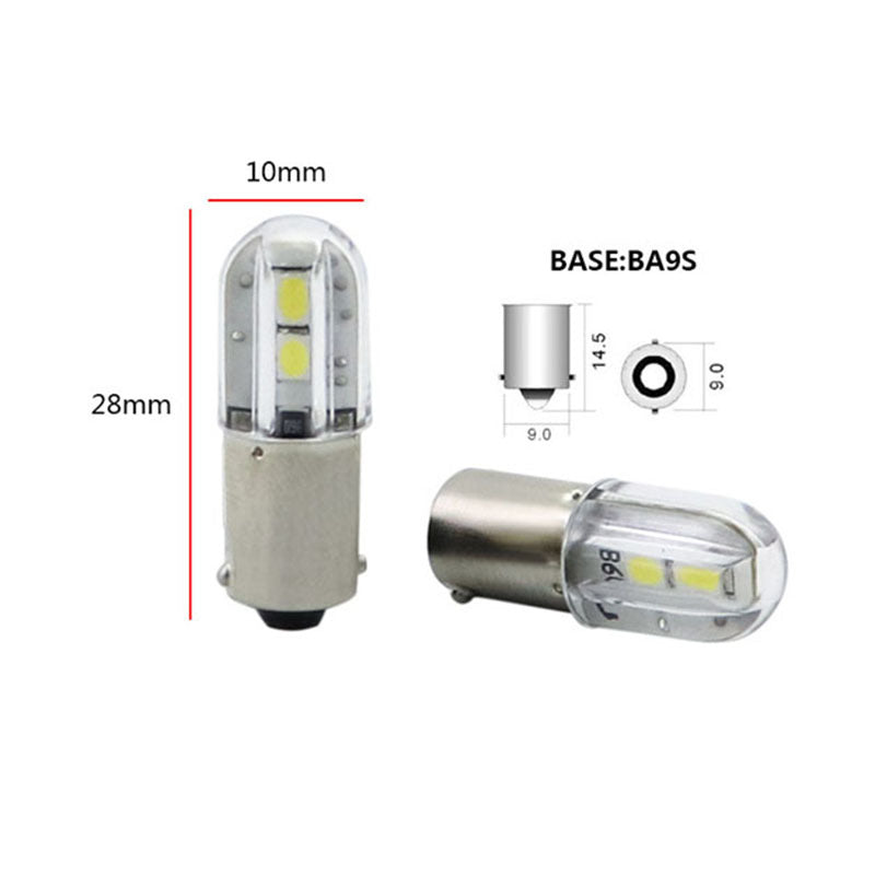 Source manufacturer e10 screw indicator light car led instrument light ba9s car led bulb bayonet bulb