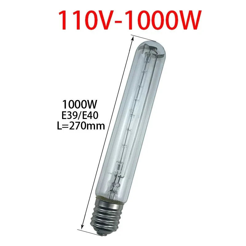 1000W marine halogen bulb floodlight tube E39/E40 110V with 270mm length