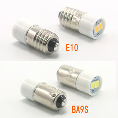 超高亮螺口E10卡口B9 LED按钮开关指示灯泡6.3V 12V 24V 36V 48V