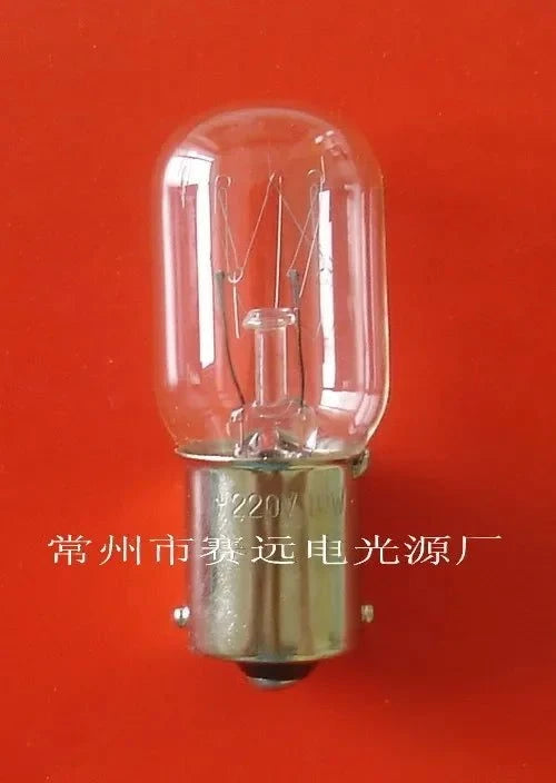 Miniature 220v 10w Ba15s base bulb with clear glass for lighting applications