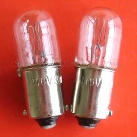 10pcs Miniature lamp 110V 3W Ba9s T10x28 5000h A590 NEW sellwell lighting