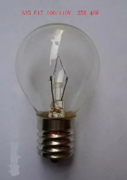 10pcs S35 E17 110V 25W Japanese ordinary incandescent light table lamp chandelier decoration cabinet   LED080