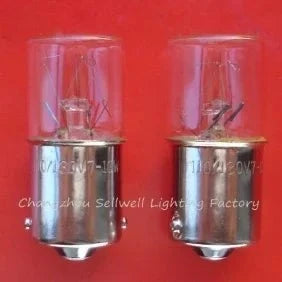 Set of 10 miniature bulbs 110-130V 7-10W Ba15s base T16X36 transparent glass bulbs