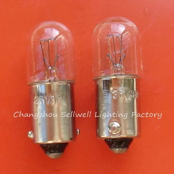 10pcs Miniature lamp 36V 3W BA9S T10X28 A620 NEW Indicator bulb pilot light indicator lamp