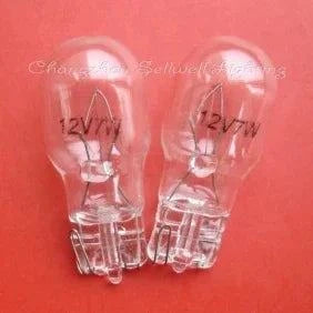 Auto bulb 12v 7w T13 base clear twin pack