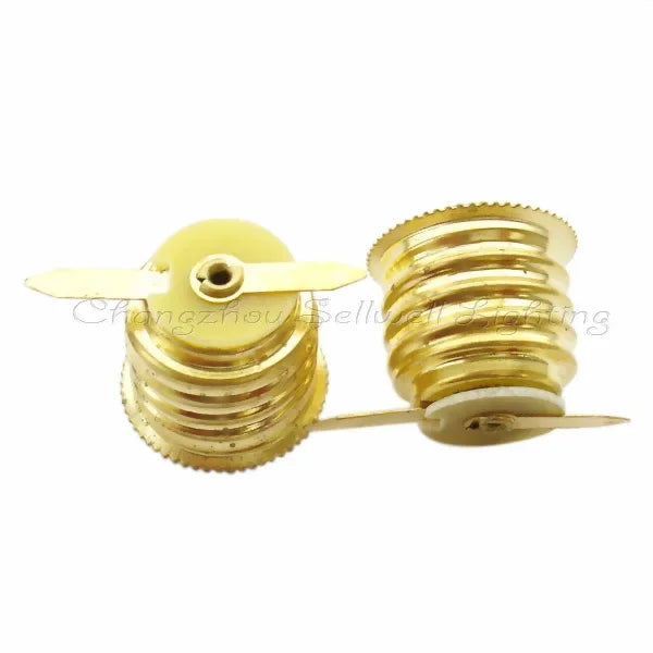Lamp-base E17 Lace with Welding Piece Brass D073 GOOD lampbases lampholder