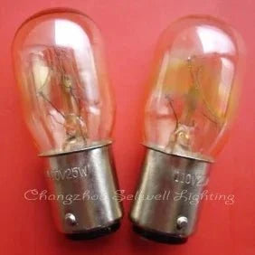 10pcs miniature lamp 110V 25W BA15D T20X49 with clear glass and metal base bulbs
