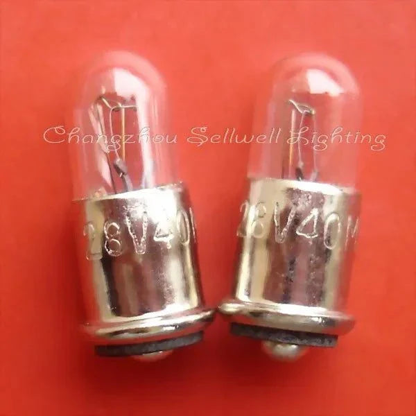 10pcs miniature lamps 28V 40mA MF6 base clear bulbs for Sellwell lighting