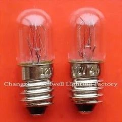 10pcs miniature light bulbs 120V 4W E10 base clear glass T10X28 design