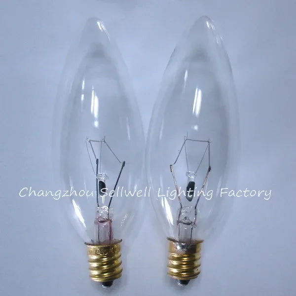 10pcs E12 candle lamp small bulb Screw base incandescent light  220V/40W transparent A733 sellwell lighting