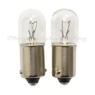 10pcs miniature lamp 12v 2w Ba9s t16x23 bulbs with clear glass and metal base