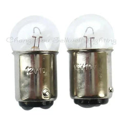 12V 10W Ba15s/Ba15d automobile electric light source bulbs with clear glass tops and metal bases