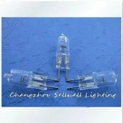 JC 12V 50W G4 warm light yellow halogen bulbs on blue background