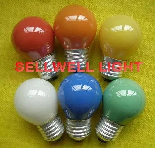 Colorful miniature bulbs 220V 40W/60W E27/B22 G45 by Sellwell Lighting, 10pcs pack