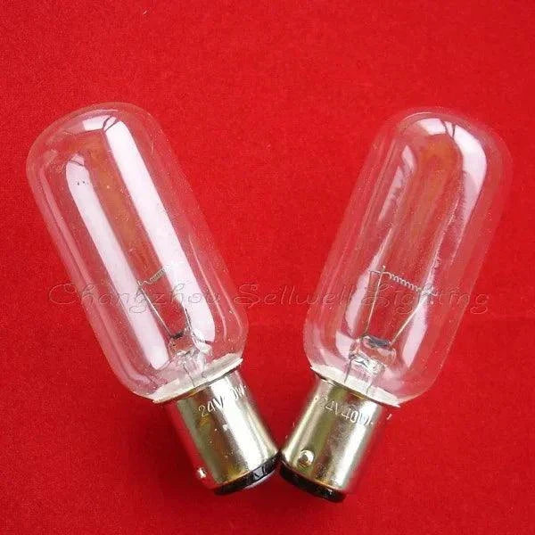 10pcs 24V 40W Ba15d base navigation bulbs with T25x67 size on red background